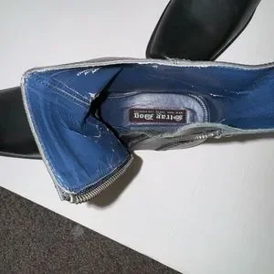 Stray Dog Genuine Leather Ankle Boots Square Toe Buckle - Zipper Men’s Size 10.5 Stray Dog Genuine Leather Ankle Boots Square Toe Buckle  main image 3